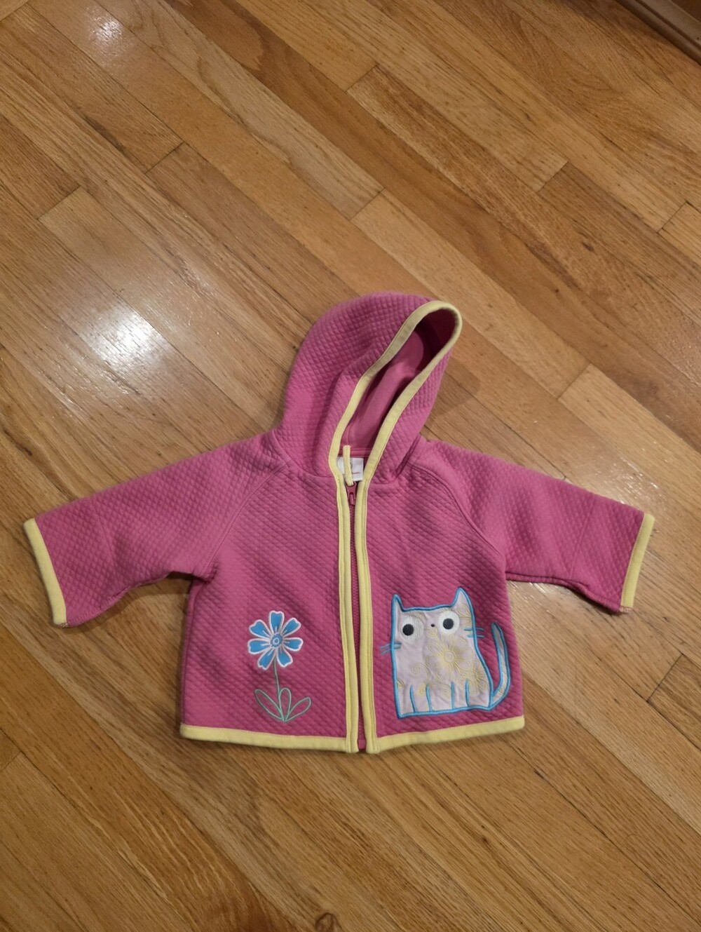 Hanna Andersson Quilted Cat Hooded Jacket
